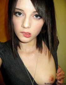 Gorgeous brunette in hot