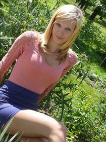 Tender girl play with cock